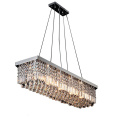 Modern rectangle crystal lighting,wholesale crystal pendant light 71002